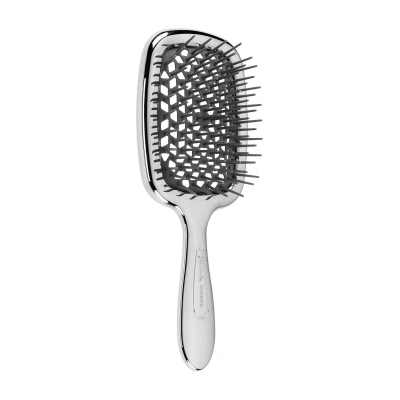 Щетка для волос массажная мини серебрянная Janeke Superbrush Mini