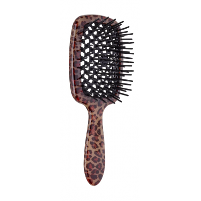 Щетка для волос массажная мини леопардовая Janeke Superbrush Mini