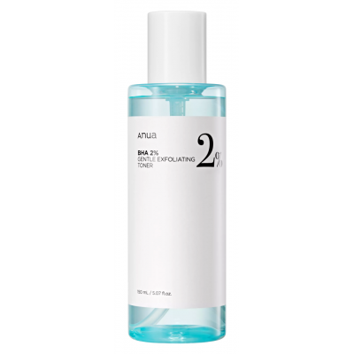 Мягкий отшелушивающий тонер с салициловой кислотой Anua BHA 2% Gentle Exfoliating Toner, 150 мл.