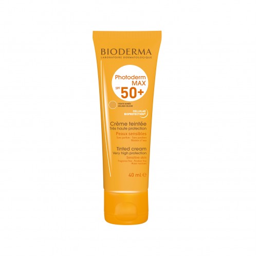 Солнцезащитный крем с тоном для сухой и нормальной кожи Bioderma Photoderm MAX SPF50+ , 40 мл.