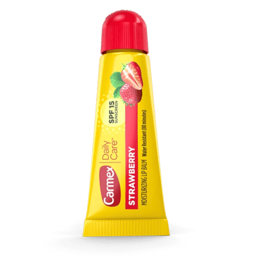 Бальзам для губ Carmex с ароматом клубники в тубе Carmex Strawberry