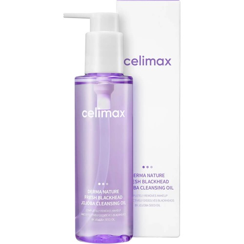 Гидрофильное масло от чёрных точек CELIMAX Derma Nature Fresh Blackhead Jojoba Cleansing Oil, 150 мл.