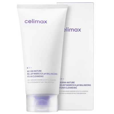 Пенка слабокислотная очищающая CELIMAX Derma Nature Relief Madecica pH Balancing Foam Cleansing, 150 мл.