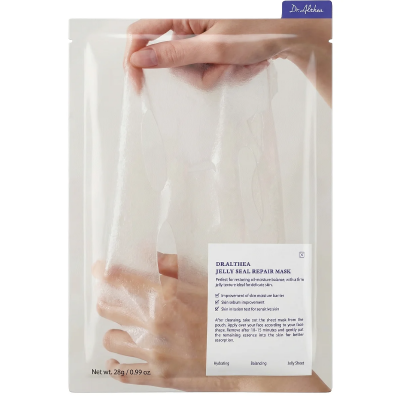 Успокаивающая тканевая маска с ПДРН Dr. Althea Jelly Seal Dewy Mask, 28 г. Успокаивающая тканевая маска с ПДРН Dr. Althea Jelly Seal Dewy Mask, 28 г.
