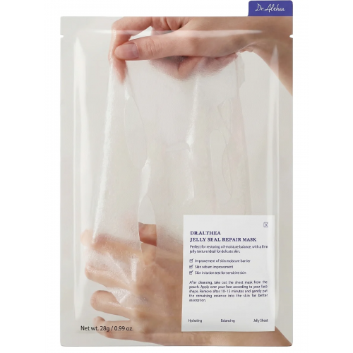 Успокаивающая тканевая маска с ПДРН Dr. Althea Jelly Seal Dewy Mask, 28 г. Успокаивающая тканевая маска с ПДРН Dr. Althea Jelly Seal Dewy Mask, 28 г.