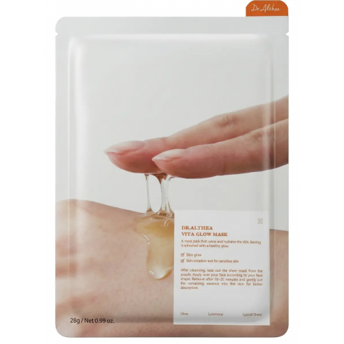 Витаминная тканевая маска для сияния кожи Dr. Althea Vita Glow Mask, 28 г. Витаминная тканевая маска для сияния кожи Dr. Althea Vita Glow Mask, 28 г.