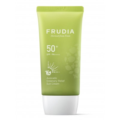 Солнцезащитный восстанавливающий крем с авокадо FRUDIA SPF50+PA++++ Avocado Greenery Relief Sun Cream