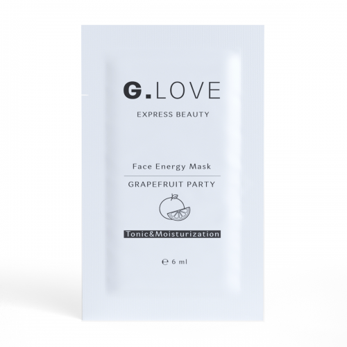 Маска для лица с ниацинамидом G.LOVE Face Energy Mask GRAPEFRUIT PARTY, 6 мл.