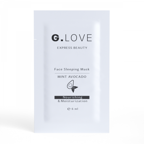 Маска для лица ночная G.LOVE Face Sleeping Mask MINT AVOCADO, 6 мл.