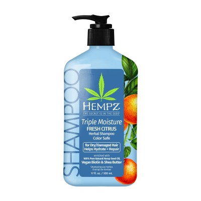 Шампунь для волос Тройное увлажнение Triple Moisture Moisture-Rich Daily Herbal Replenishing Shampoo, 500 мл.