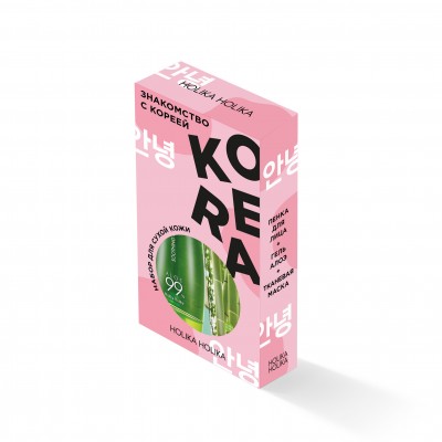 Набор для ухода за сухой кожей "Знакомство с Кореей" Holika Holika Dry Skin Care Kit
