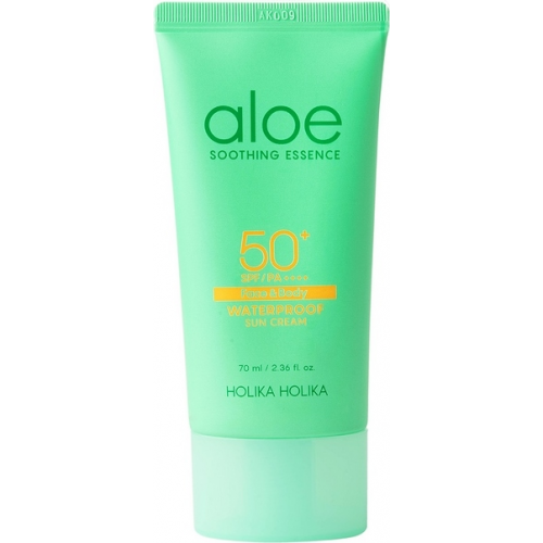 Солнцезащитный крем с алоэ Aloe Waterproof Sun Cream SPF 50+ PA ++++ 70 мл.