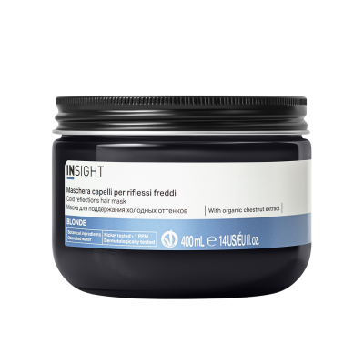 Маска для поддержания холодных оттенков INSIGHT COLD BLONDE Mask For Maintaining Cool Shades Of Blonde, 400 мл.