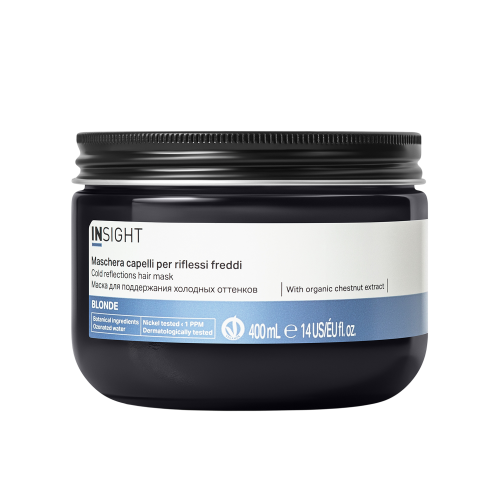 Маска для поддержания холодных оттенков INSIGHT COLD BLONDE Mask For Maintaining Cool Shades Of Blonde, 400 мл.