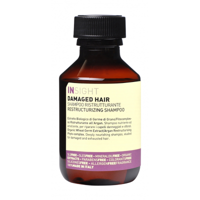 Шампунь для восстановления поврежденных волос INSIGHT DAMAGED HAIR Restructurizing Shampoo, 100 мл.