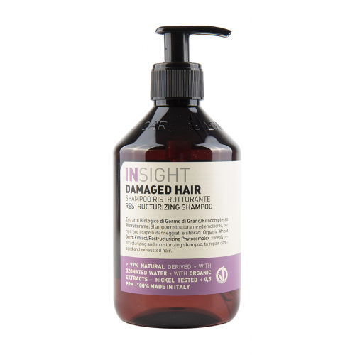 Шампунь для восстановления поврежденных волос INSIGHT DAMAGED HAIR Restructurizing Shampoo, 400 мл.