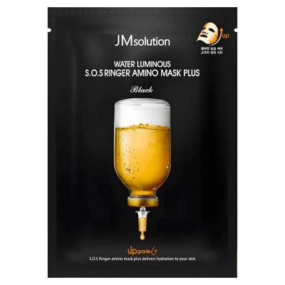 Укрепляющая маска с аминокислотами JM Solution Water Luminous SOS Ringer Amino Mask Black