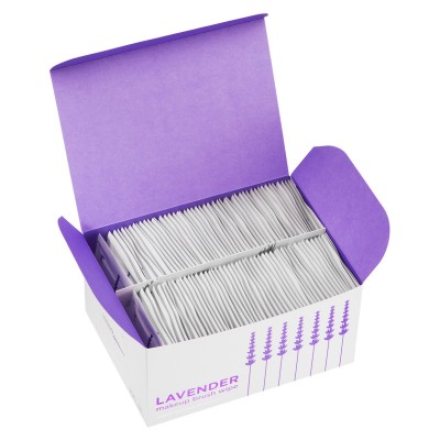 Салфетки для очищения макияжных кистей Manly PRO Lavender, 100 шт.