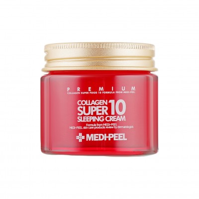 Ночной крем для лица с коллагеном MEDI-PEEL Collagen Super10 Sleeping Cream, 70 мл.