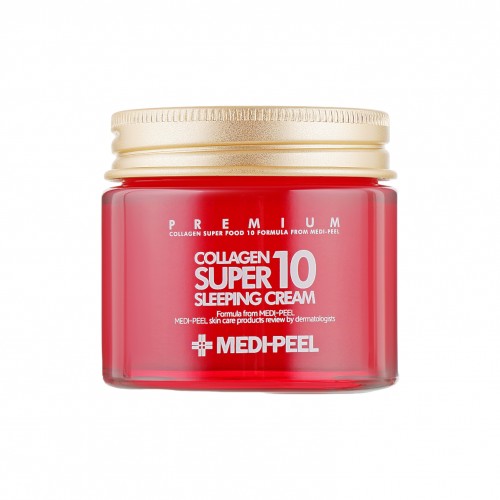 Ночной крем для лица с коллагеном MEDI-PEEL Collagen Super10 Sleeping Cream, 70 мл.