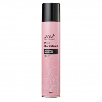 Лак для объема и укладки волос средней фиксации MONE Professional Backstage Hairspray, 400 мл. Лак для объема и укладки волос средней фиксации MONE Professional Backstage Hairspray, 400 мл.
