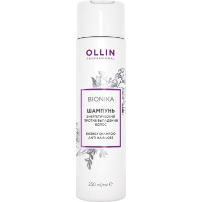 Шампунь энергетический против выпадения волос OLLIN Professional BioNika Energy Shampoo Anti Hair Loss, 250 мл.