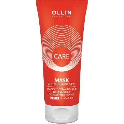 Маска, сохраняющая цвет и блеск окрашенных волос OLLIN Professional CARE Color&Shine Save Mask, 200 мл.