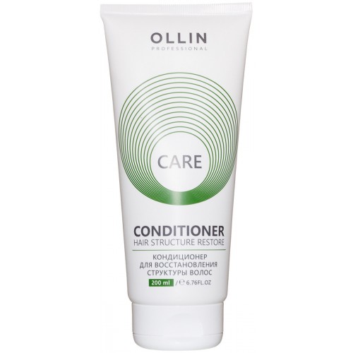 Кондиционер для восстановления структуры волос OLLIN Professional CARE Restore Conditioner, 200 мл.