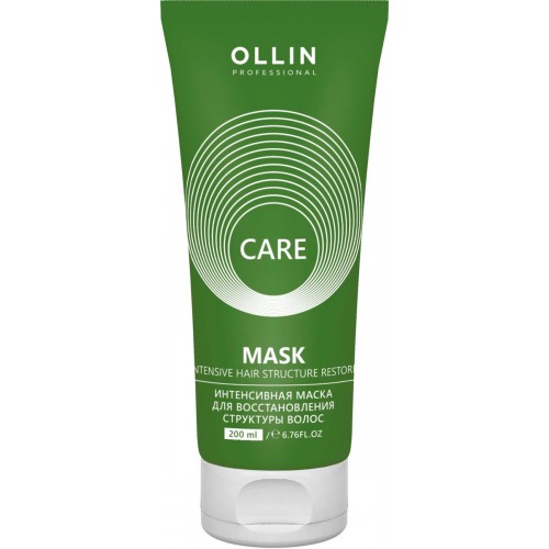 Интенсивная маска для восстановления структуры волос OLLIN Professional CARE Restore Intensive Mask, 200 мл.