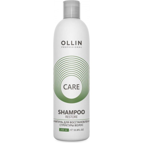 Шампунь для восстановления структуры волос OLLIN Professional CARE Restore Shampoo, 250 мл.