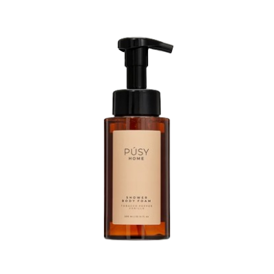 Мыло-пенка для душа с ароматом табака, перца и ванили Pusy Home Shower Body Foam, 300 мл.