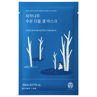 Охлаждающая гелевая маска с берёзовым соком Round Lab Birch Juice Moisturizing Double Gel Mask, 23 мл. Охлаждающая гелевая маска с берёзовым соком Round Lab Birch Juice Moisturizing Double Gel Mask, 23 мл.