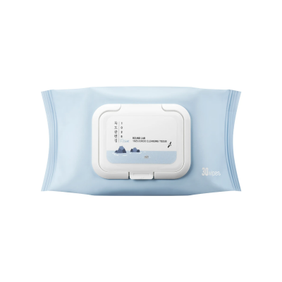 Очищающие салфетки для снятия макияжа Round Lab 1025 Dokdo Cleansing Tissue, 30 шт.