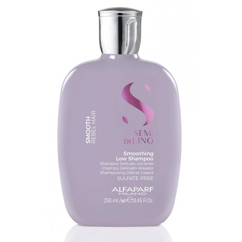 Разглаживающий шампунь для непослушных волос Alfaparf Milano Semi Di Lino Smoothing Low Shampoo, 250 мл.