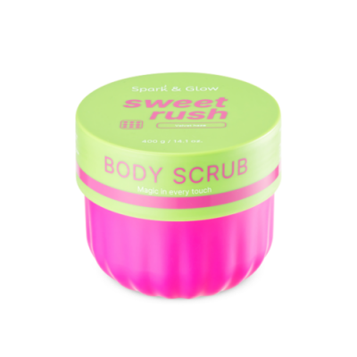 Скраб для тела с ароматом экзотических фруктов Spark & Glow Body Scrub Velvet Haze Scent, 400 г.