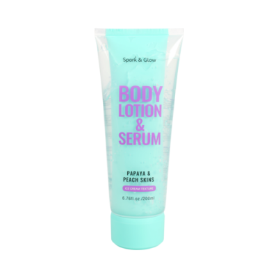 Лосьон для тела с ароматом папайи и персика Spark&Glow Body lotion papaya&peach skins, 200 мл.