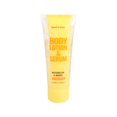 Лосьон для тела с ароматом арбуза и манго Spark&Glow Body lotion watermelon&mango, 200 мл. Лосьон для тела с ароматом арбуза и манго Spark&Glow Body lotion watermelon&mango, 200 мл.