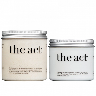 Набор для обновления и питания кожи «Кокос» (скраб+баттер кокос) The Act Coconut Butter + Coconut Scrub