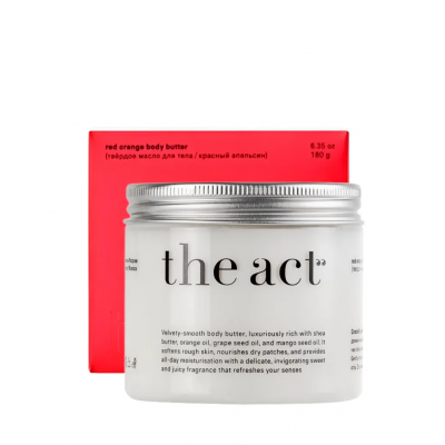 Твердое масло для тела с красным апельсином The Act Red Orange