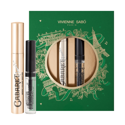 Подарочный набор Vivienne Sabo Тушь Cabaret premiere, 01 + Гель для бровей Fixateur, 02
