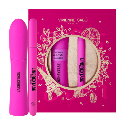 Подарочный набор Vivienne Sabo Тушь Lashextase + Подводка Linerextase 01